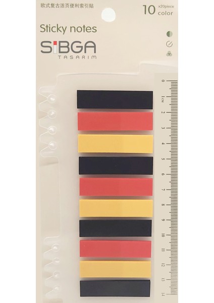 Şeffaf Renkli Postit Post-It Post It. Kitap Ayracı Ayraç Postit Sticker Not Kağıdı 200 Yaprak