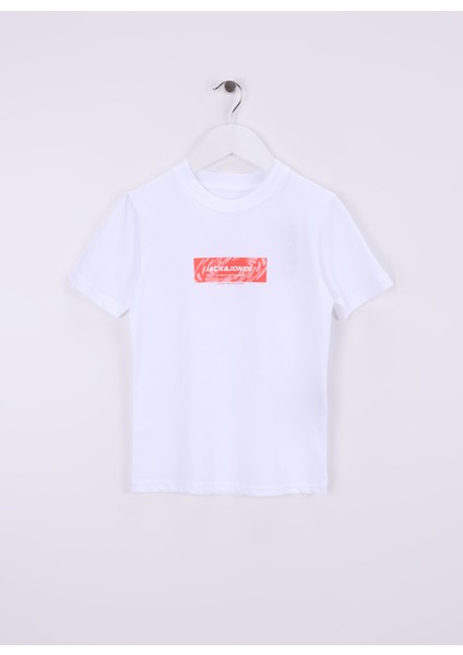 Baskılı Beyaz Erkek Çocuk T-Shirt 12278335