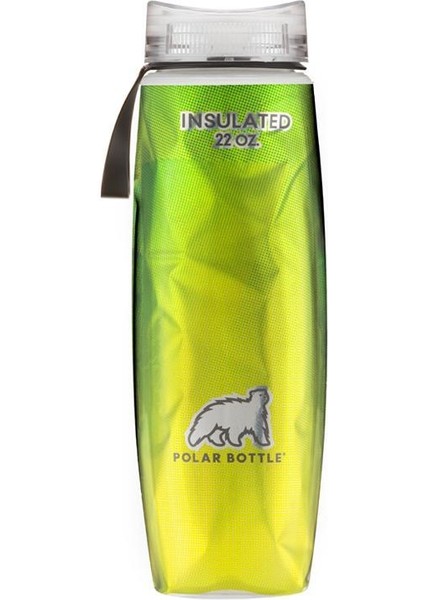 Bottle Ergo Insulated Halftone Termos 0.65 Litre-Yeşil
