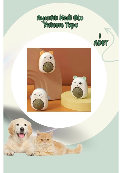 Ayıcıklı Kedi Otu Yalama Topu