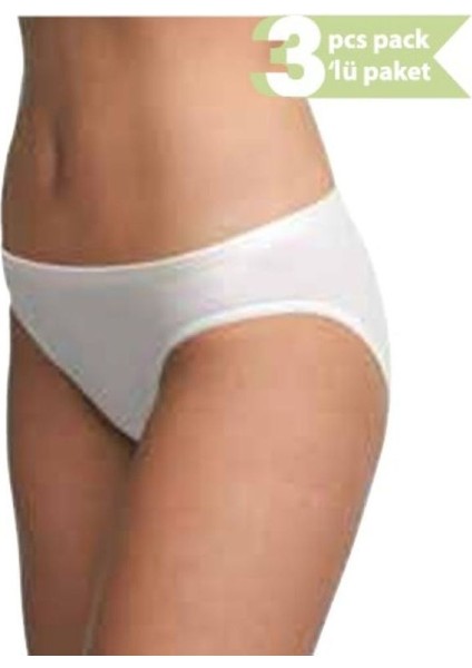 3'lü Paket Iz Yapmayan Kadın Slip Külot