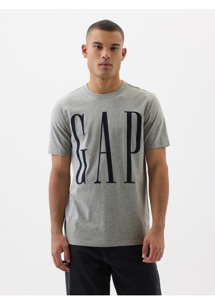 Erkek Gri Everyday Soft Gap Logo T-Shirt