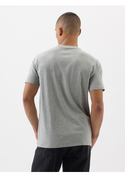 Erkek Gri Everyday Soft Gap Logo T-Shirt
