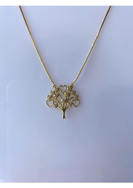 Özel Seri Xuping Ağaç Taşlı Kalpli Gold Kolye fiyatları