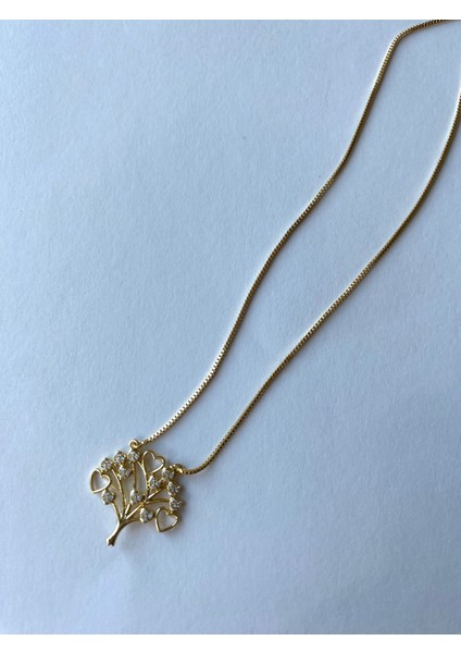 Özel Seri Xuping Ağaç Taşlı Kalpli Gold Kolye indirimleri