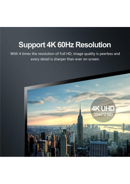 Unıtek Dısplayport 1.2 Kablo 2mt 4K&60Hz (Y-C608BK)