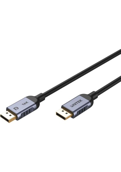 Unıtek Dısplay Port 2.1 %100 Bakır 1.5mt 16K&60Hz (C1626GY01-1.5M)