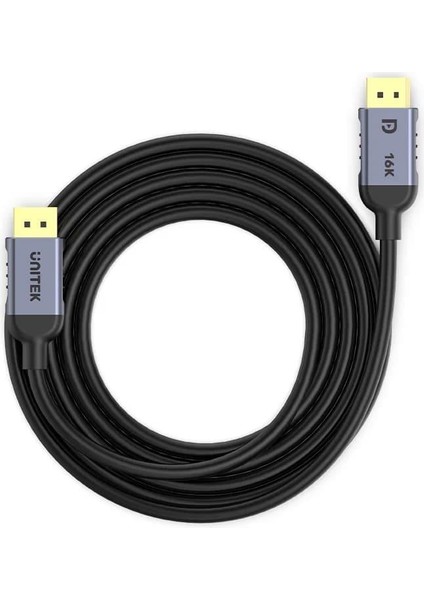 Unıtek Dısplay Port 2.1 %100 Bakır 1.5mt 16K&60Hz (C1626GY01-1.5M)