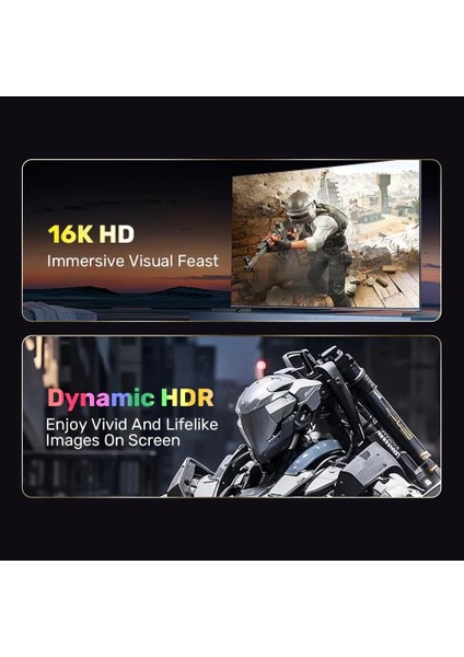 Unıtek Dısplay Port 2.1 %100 Bakır 1.5mt 16K&60Hz (C1626GY01-1.5M)