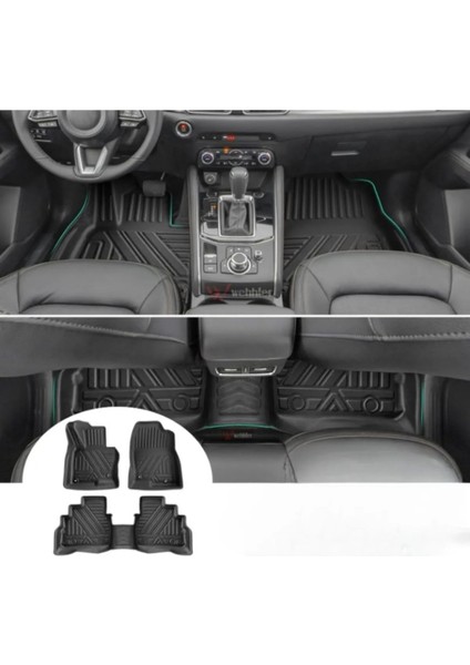 Toyota Auris 2013-2018 ve Sonrası 4d Havuzlu Paspas Takımı+ 4d Bagaj Havuzu