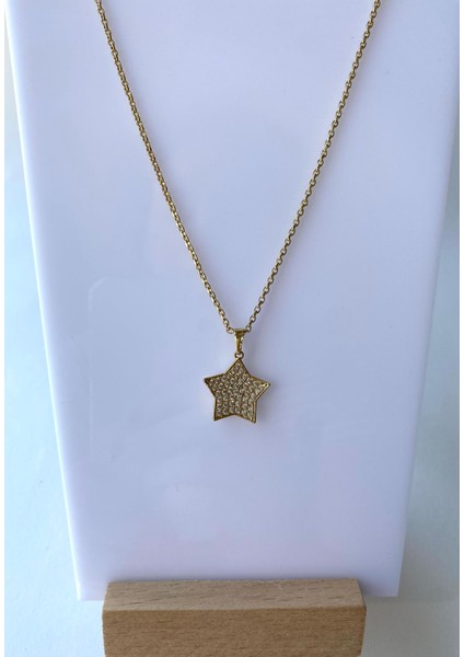 Özel Seri Xuping Yıldız Taşlı Gold Kolye