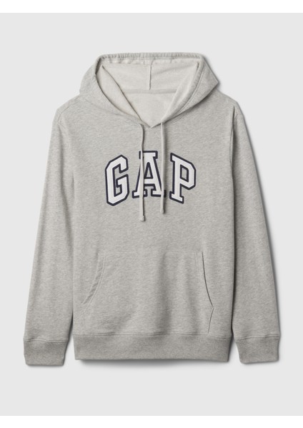 Kadın LIGHT HEATHER GREY B08 Gap Logo Havlu Kumaş Sweatshirt