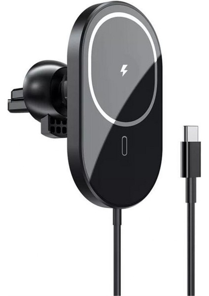 15W Mıknatıslı Takılabilen Hızlı Şarj Tüm Cihaz ve Araçlara Uyumlu Araç Içi Şarj Cihazı