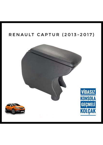 Renault Captur Vidasız Konsola Geçmeli Kolçak (2013-2016)