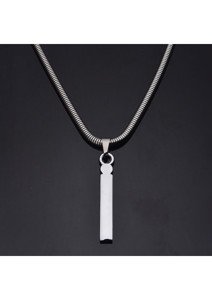 Modern Design Büyük I Harfli Erkek Kolye Çelik Takı Hediyelik Aksesuar