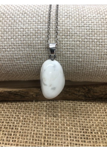 Şekilsiz Doğal Havlit Taşı Doğal Taş Kolye