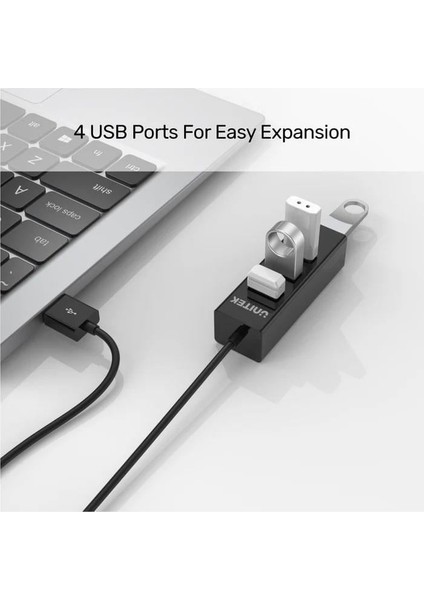 Unıtek Type-A To 4 Port Usb2.0 Hub 80CM Kablo (Y-2140)