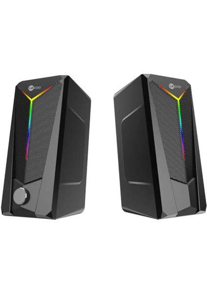 Lenovo Lecoo DS104 Kablolu USB + 3.5mm Jack 6W 80DB Rgb Işıklı 1+1 Gaming Speaker - Hoparlör