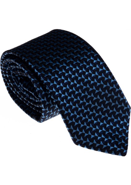 Gök Mavi Kendinden Çizgili Hediyelik Kutulu Duble Manşet Gömlek Kol Düğmesi ve Kravat Seti fırsatları