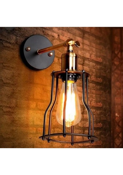 Rıolight Vintage,retro,rustik Mafsallı Siyah Hareketli Kafes Başlık Yatak Başı Aplik 1ADET Fiyatıdı fiyatları