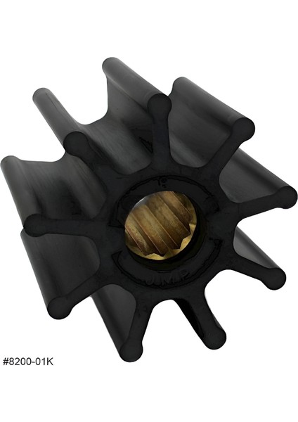 8200-01K Jmp Marine Flexible Impeller Kit (Replaces Jabsco 6760-0001, Johnson 09-802B, Perkins 0460027, Volvo Penta 842857, 844683, 845796, Yanmar 125613-42762, Cef 500245, & More)