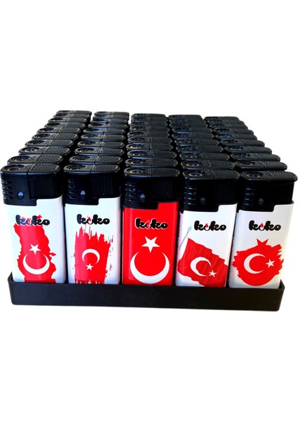 Turbo Çakmak 50 Adet Doldurulabilir