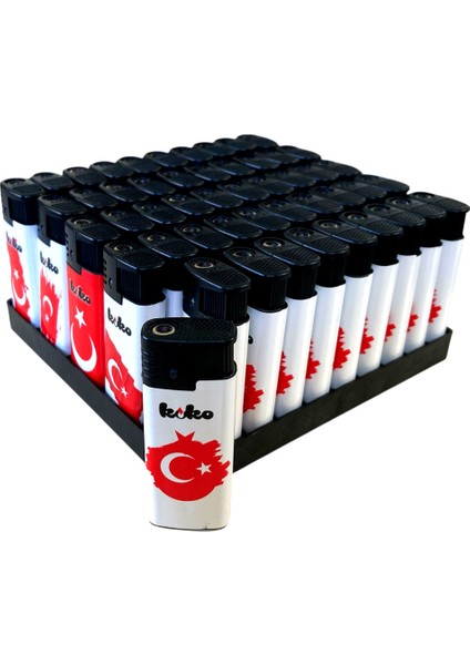 Turbo Çakmak 50 Adet Doldurulabilir