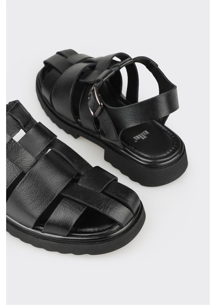 Siyah Deri Kadın Günlük Ayakkabı indirimleri