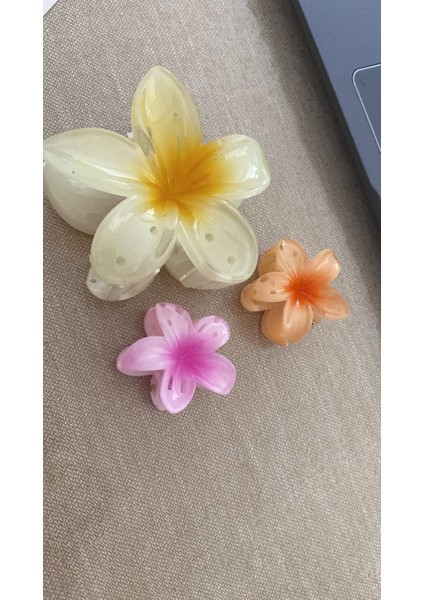 Lotus Toka 3 Lü Set Şık Renk ve Model Sarı-Oranj-Pembe Yaz sıcakları için ideal şık 3 lü toka seti indirimleri