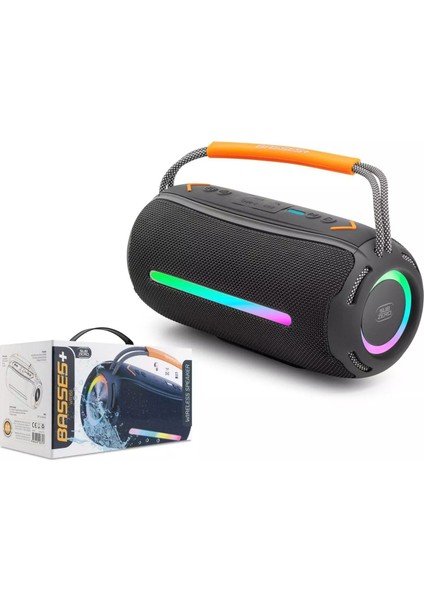 WR168 Rgb Işıklı Bluetooth Müzik Kutusu | Taşınabilir Süper Ses Performanslı Hoparlör