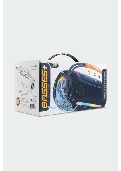 WR168 Rgb Işıklı Bluetooth Müzik Kutusu | Taşınabilir Süper Ses Performanslı Hoparlör