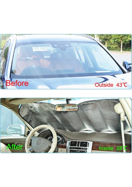 Ford Tourneo Custom 2018-2019-2020-2021-2022-2023-2024-2025 Oto Ön Cam Güneşlik Vantuzlu