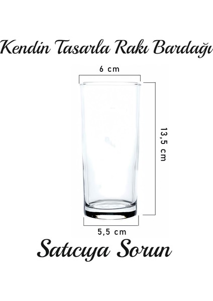 Kendin Tasarla Rakı Bardak