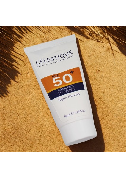 Celestıque 50 SPF + Yüksek Koruma Güneş Kremi modelleri