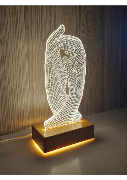 LED Lamba Sevgililer Için Aşk Eller Tasarım LED Gece Lambası Sevgiliye Özel Gün Hediyesi fiyatları