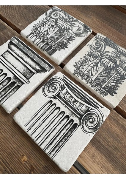 Doğaltaş Bardak Altlığı 4'lü Set fiyatları