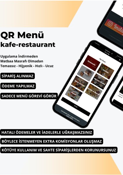 Qr Kod Online Menü Kafe Lokanta Restoran Oteller Kare Kod