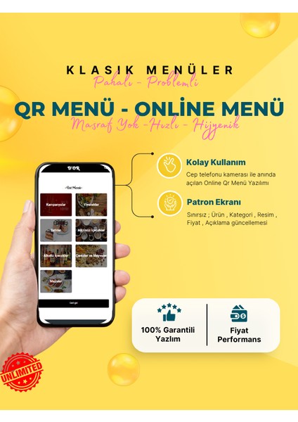 Qr Kod Online Menü Kafe Lokanta Restoran Oteller Kare Kod