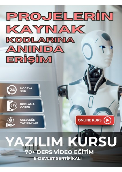 Sertifikalı Online Kodlama Yazılım Eğitimi Programlama Kursu