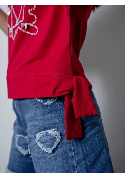 Kız Çocuk Kalp Nakış Işlemeli Kot Şort fırsatları