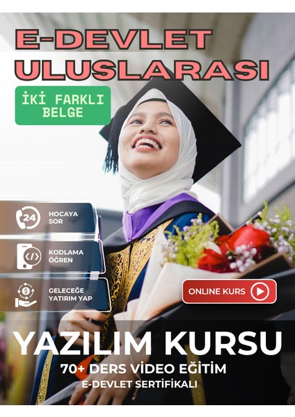 Sertifikalı Online Kodlama Yazılım Eğitimi Programlama Kursu