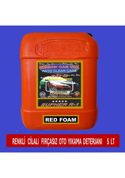 Ribbonwax Afro Supher R-1 ( Fırçasız Cilalı Renkli Oyo Yıkama Şamuanı Özel Güçlü Temizleyici) Kırmızı Köpük fiyatları