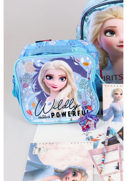 Dekomus Lisanslı Elsa Frozen Tek Bölmeli Küçük Boy 32 cm Anaokul ve Beslenme Çantası,matara,beslenme Kabı Ile Full Okul/kırtasiye Seti modelleri