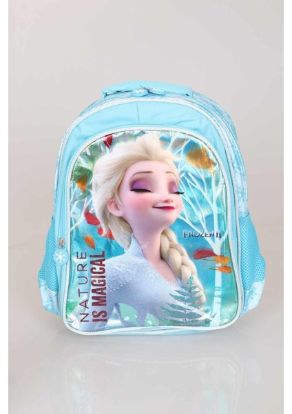 Dekomus Lisanslı Elsa Frozen "okul Çantası,kalem ve Beslenme Çantası,beslenme Kabı ve 500 ml Trıtan Matara Okul Seti