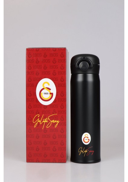 Dekomus Ile Lisanslı Galatasaray 500 ml Çelik Termos "özel Kutulu Comfort Kalem Hediyeli"