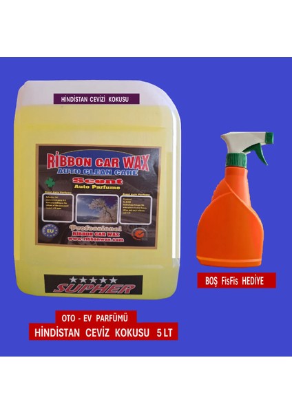Ribbonwax Rb Scent ( Oto - Oda Parfüm ) Hindistan Cevizi Oto Kokusu 5 Lt