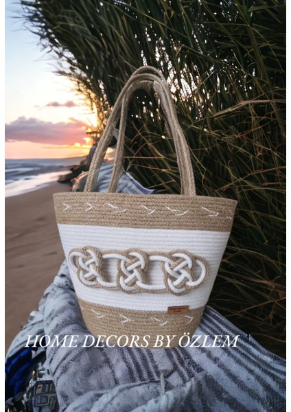 Hasır Omuz Çantası Plaj Çantası Günlük Çanta El Emeği Handmade modelleri