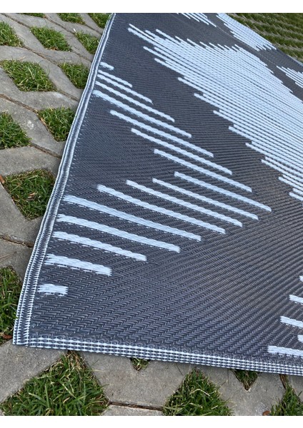 Plastik Katlanabilir Halı Hasır Çift Taraflı Plaj Kamp Piknik Teras Bahçe Balkon Yıkanabilir Hasır