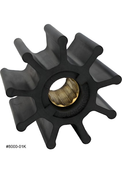 8000K Jmp Impeller Kit (Replaces Jabsco 836-0001, Johnson 09-1029B, Cat 1L4774, Cummins 160596, Detroit Diesel 5193553, Volvo Penta 807904, 825942, 875660, 875736, 21730344, Yanmar 127881-42050,)