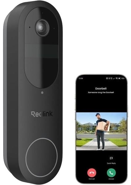 Reolınk 4mp Wıfı Dorbell Bataryalı Kapı Zili Poe